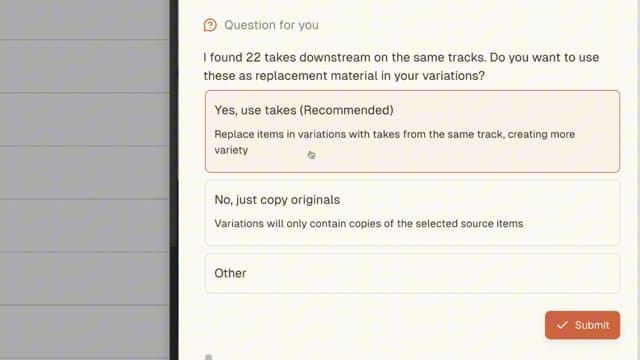 Create Variations demo video